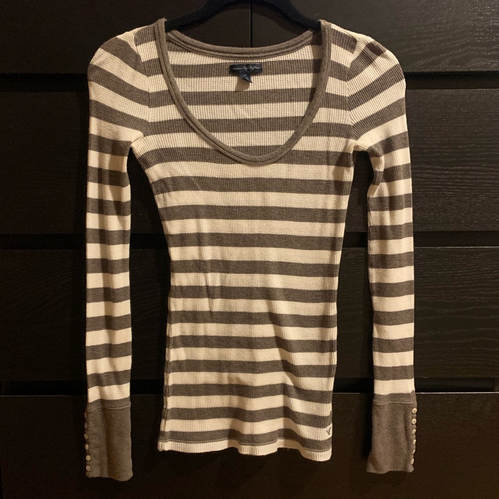 Long sleeved thermal striped shirt SM